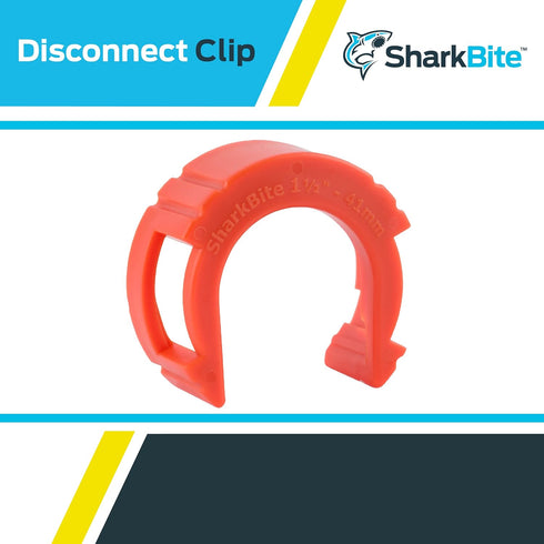 SharkBite 1-1/2 Inch Disconnect Clip for Push to Connect Brass Plumbing Fittings, UXLDC41