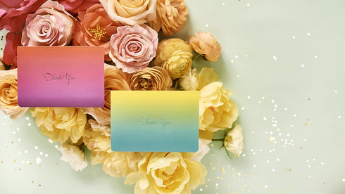 Papyrus Thank You Cards with Envelopes, Teal Ombre (16-Count)