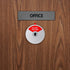 Kichwit Office Door Sign, Do Not Disturb, Out of Office, Welcome Please Knock, Privacy Sign, 5 Inch, Silver