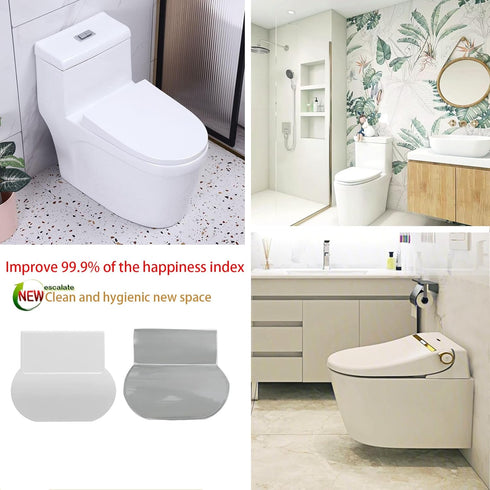 Toilet Lid Lifter - Toilet Seat Handle Lifter to Avoid Touching Toilet Cover (2, White/Gray)