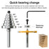 Set 1/4 1pcs 6 1/8", 1/4", 5/16", 3/8", 7/16", 1/2" Rabbet Router Bit Shank, Rabbeting Router Bits with Bearings