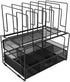 BLU MONACO Black Workspace Desk Organizers and Storage Accessories with File Organizer