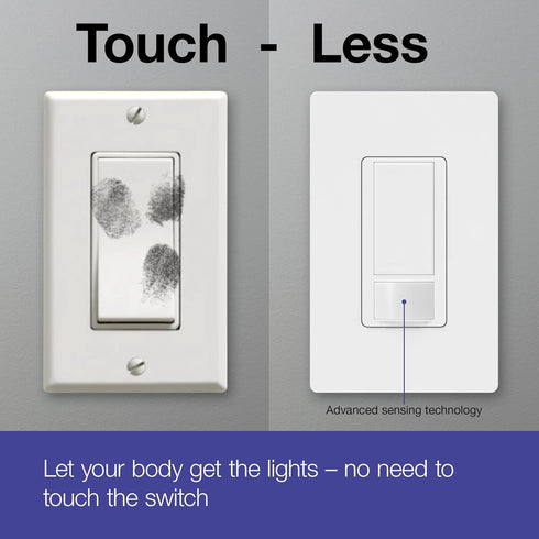 Lutron Maestro Motion Sensor Switch | 2 Amp, Single Pole | MS-OPS2-WH | White by Lutron