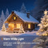 C7 25FT 27 Bulbs Outdoor Christmas Lights, Warm White Vintage String Lights with Clear for Patio, Garden, Eaves