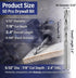 50 5/32" Tondiamo Pcs Drywall Router Bits Rotor Drywall Drill Bits High Speed Steel Spiral Guide Point Cutting Diameter