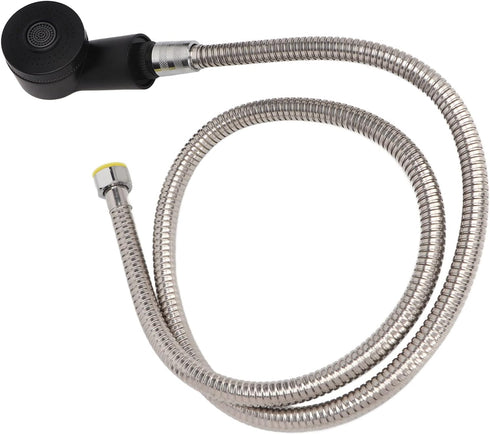 Set 120cm Salon Shampoo Bowl Sprayer with Anti-Leakage Ceramic Valve Head & Hose - Durable Electrolating Surface