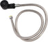 Set 120cm Salon Shampoo Bowl Sprayer with Anti-Leakage Ceramic Valve Head & Hose - Durable Electrolating Surface