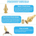 PATIKIL 24.5 52mm 3 Set x Lamp Finials Caps Knob, Solid Brass Lamp Shade Top Decoration Screw Cap Nuts with Brass