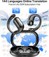 YYBCAN 144+ 5.4 AI Real-Time Translation Earbuds, Language Translator Earbuds Real Time - Audifonos Traductores Ingls