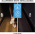 Closet (400 Motion Sensor Night Light - Motion Sensor LED Light: Adjustable Brightness, USB Rechargeable MAh Battery)