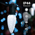 C9 50 50+2(Spare) Bulbs Christmas String Lights Outdoor Feet Led Christmas Lights, Strawberry Connectable UL Certified