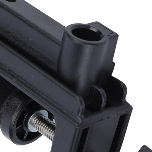 Qinlorgo 1.2cm 1/4in Universal Desktop C Clamp, Aluminum Alloy Cantilever Bracket Table Mount Clamp, and Hole, Desktop