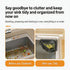 6.69" (2Pcs) Magnetic Corner Sink Strainer Basket with Twist-Open Bottom, Magnetic Triangle Sink Strainer for Food