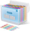 ThinkTex Accordion File Organizer, 12-Pocket Expanding File Folders for Paper, Letter/A4 Size Document Holder
