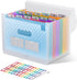 ThinkTex Accordion File Organizer, 12-Pocket Expanding File Folders for Paper, Letter/A4 Size Document Holder