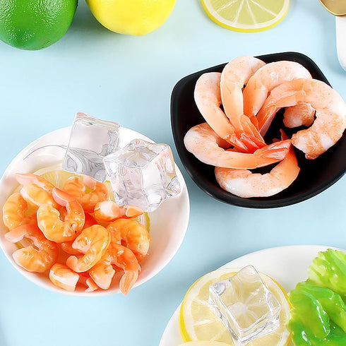 Kangnice Highly Detailed Polystyrene Shrimp Stay for Restaurant Presentation Food Formatting and Gastronomic Education