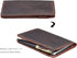 Robrasim Top Bound 3"x5" Memo Notebook Covers, Genuine Leather Cover for 3x5 Top-Spiral Notebook, Note Pad Holder Cover