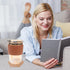 Ceramic Coasters 10pcs Hexagon Cork Boards Tiles Decorative Self-Adhesive Bulletin Board Memo Board for Home Office