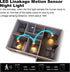 Generic Sets 2, Indoor Wall Sconce of Linkage Sensor Wall Sconce Led Up Down Wall Lamp,for Indoor Living Room Bedroom