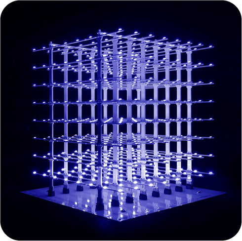iCubeSmart 8x8x8 3D Led Cube Kit DIY Electronic Kits Teenagers Learning Soldering Project