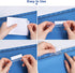 File Folder Tabs - 100+200 Sets Hanging File Tabs with Inserts for Quick Identification, 2 Inch Clear Plastic