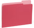 Blue Summit File Folders, Letter Size, 100 Pack, 1/3 Tab, Two-Tone Bright Colors