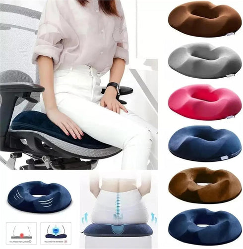 Generic Tailbone Donut Cushion for Hemorrhoids, Coccyx Support Seat Pillow, Orthopedic Memory Foam Relief for Prostate