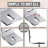 Dunzy 36 Pcs 1x1 Inch Heavy Duty Wood Table Top Expansion Bracket Steel Z Clips Fastener Connector for Woodworking