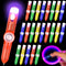 Kigeli 24 Pcs LED Spinning Rotating Fidget Pen, Rolling Ballpoint Pens for Boys, Girls, and Stress Relief