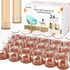 24Pack Small Silicone Chair Leg Floor Protectors for Hardwood Floors, Reduce Noise