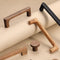3.78" Modern Round Wood Drawer Pulls Handle Walnut Dresser Knob Oak Cabinet
