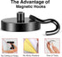 MIKEDE Heavy Duty Magnetic Hooks 4 Pack, 110LB+ Super Strong Neodymium Earth Magnets for Hanging Storage