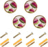 PDZRMY 4 Pack Venus Flytrap Art Cabinet Knobs, Stylish Design Pulls Handle for Drawer Wall Dresser Cupboards