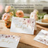 Oaken Leaford 24 Pack 6 Pre-Folded Floral Thank You Cards with Envelopes & Stickers, Elegant Designs for Wedding, Baby