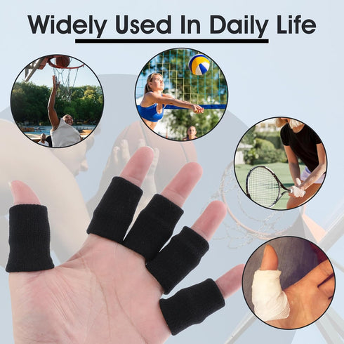 10PCS Finger Sleeves for Arthritis, Elastic Finger Support Sleeve Protectors & Finger Compression Sleeve for Joint Pain