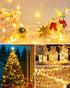SenLuKit Copper Wire Fairy Lights Waterproof Plug in Christmas String Lights with Remote for Living Bed Room, Backyard