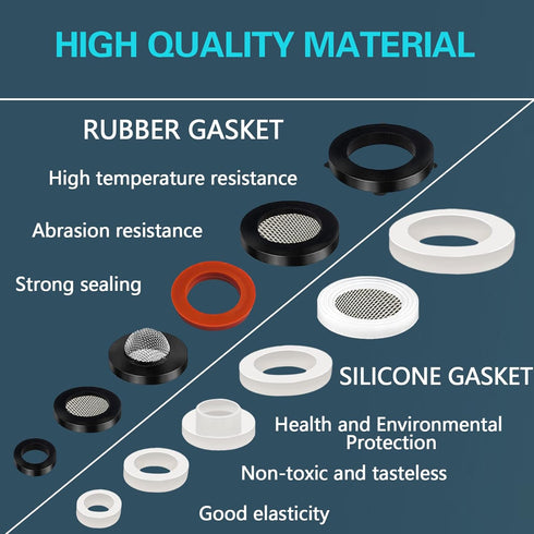 24 Sizes Plumbing Washers Assorted Kit, 160 PCS Garden Hose Rubber Washers & Shower Head Seals