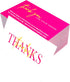 RXBC2011 Pack 100 Elegant pink Thank You Cards with Gold Accent of Hotpink