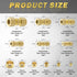 46pcs Brass Compression Tube Pipe Fittings Assortment Kit, 1/8" to 1/2" OD Compression Union Connector & Sleeves