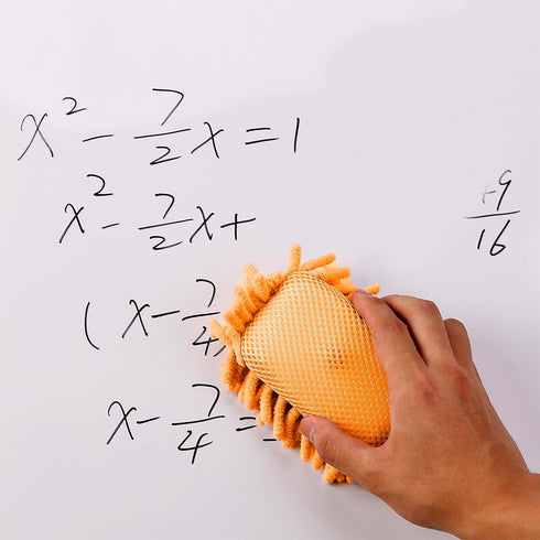 Mr. Pen Microfiber Shag Whiteboard Eraser, 4 Pack, Washable Blue & Orange Dry Erasers for White Boards