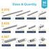SciWil 99PCS 12 Set Extension Spring Assortment Kit, Sizes Small Tension Springs with Dual Hook Ends, Galvanized Spring