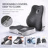 EQEH Set, Seat Cushion and Lumbar Support Pillow Back and Butt Support, Sciatica Relieving Coccyx Cushion, Hemorrhoid