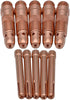 10Pcs Collet Body 10N31 (1/16") & Collet 10N23 (1/16") Consumables Kit for TIG Welding Torch
