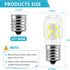 E17 LED Bulb, Microwave Oven Appliance Light Bulb, 3W (40W Equivalent), 380LM, 6000K Daylight White, 2 Packs