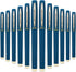 Rollerball Gel Ink Pens, 12 Pack, Blue Ink, Line Width 0.5mm for Office Supplies