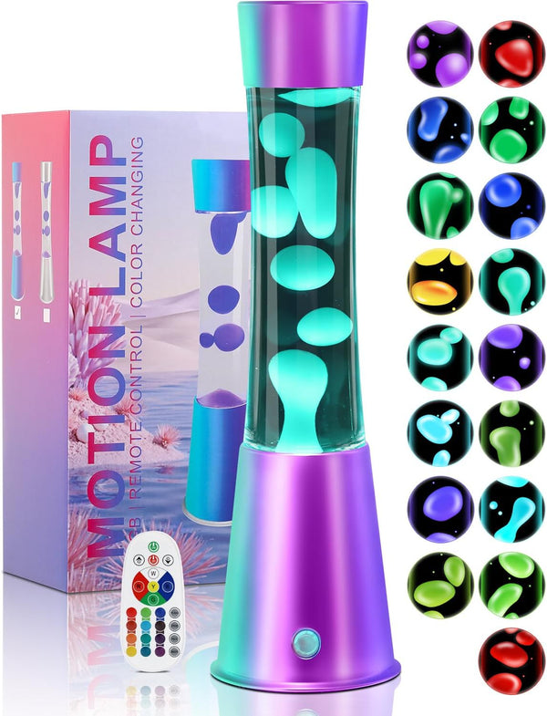 Besight 15.5" Liquid Motion Lamp 17 Color Changing Night Light with Remote, Classic