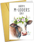Nchigedy Funny Dairy Cow Mother's Day Card for Women, Cute Mother's Day Cards