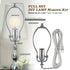 Lamp Making Kit, Make a Lamp or Repair Kit, 3-Way Lamp Socket with Matching Cord, Lamp Harp Set for Table Floor Lamp,