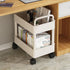 Erice 2 Cart Organizer, Rolling Storage Cart, Bookcase with Wheels Tiers Strong Load Bearing Capacity Durable and Long