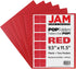 JAM PAPER Plastic 2 Pocket POP Folders - Durable School Folders - Red - 6 Pack